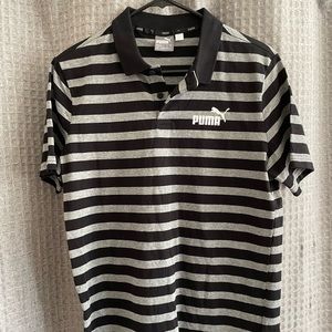Men’s Puma Striped Polo sz.S